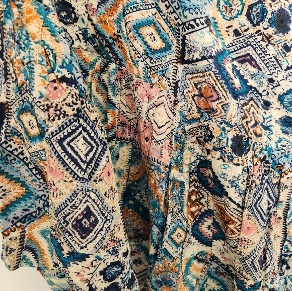 Tribal Print Maxi Bohemian Dress Size S - Picture 11 of 13